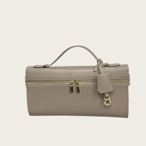 Bolso de Mano Cuadrado de Cuero PU para Mujer, con Cierre, Asa Única, Estilo Clásico, para Uso Diario, Impermeable, Gran Capacidad - Product Image 3
