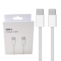 Cable de Carga Rápida USB C de 60w para Teléfono Móvil, Adaptador de Corriente Tipo C, Cable de Datos de Carga Rápida para iPhone 15 16 17 Pro
