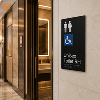 Étiquettes de signalisation tactile braille haute visibilité ADA pour les plaques murales des salles médicales, hôpitaux, centres médicaux, établissements de santé publics
