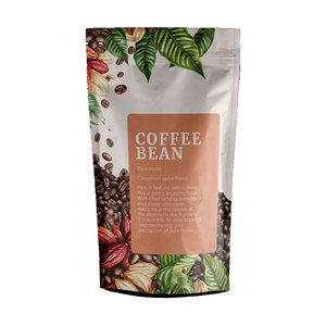 Bán Buôn Tùy Chỉnh Nắp Kéo 12Oz Logo Cafe Bolsa Pouch Bao Bì Thực Phẩm Đứng Lên Túi Zip Khóa Túi Cà Phê Với Van Và Dây Kéo - Product Image 2