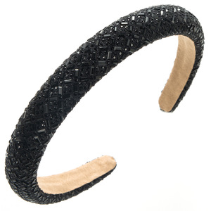 Fasce per capelli all'ingrosso <span class=keywords><strong>di</strong></span> design con strass e bordi semplici e raffinati - Product Image 4