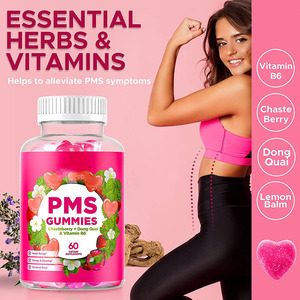 Cross Border Popular <span class=keywords><strong>Titok</strong></span> Producto Vegetariano PMS Guimmies Período menstrual de las mujeres Guimmies 60 Guimmies por botella - Product Image 5