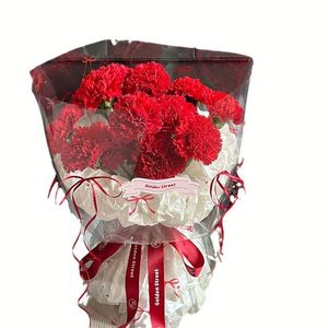 JIEMI Mother's Day Clear Packaging Wholesale Waterproof PVC-Coated Single-Sided Butterfly <b>Girl</b> Flowers <b>Wrapping</b> <b>Paper</b> - Product Image 5