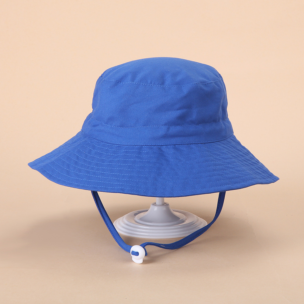 Bleu royal bébé garçon fille seau bambin enfants chapeau de soleil