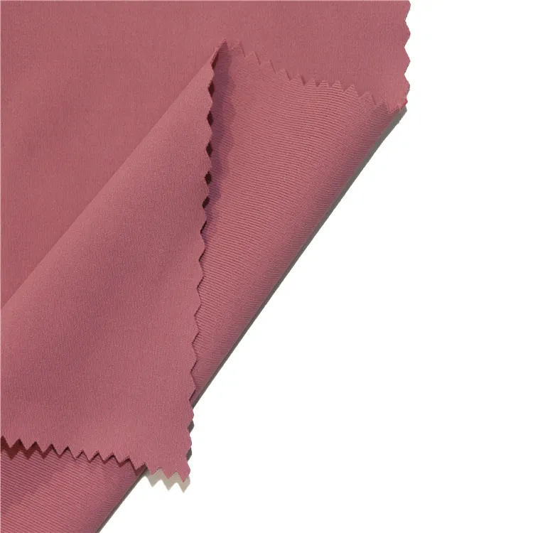 78 polyester 22 spandex leggings fabric Interlock good Stretch Double Plain Dye Yoga Pants Fabric