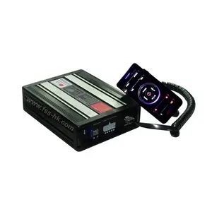 DC12V 또는 DC24V 100W 와트 차량 신호 장비 안전 화재 경보 전자 사이렌 증폭기 스피커 FS-2300-100W