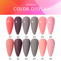 JTING-esmalte de GEL uv profesional para salón de uñas, 15ml, Conjunto de 6 colores, caja personalizada, suministros de Arte de uñas semipermanente