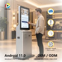 Gesichtserkennung RFID-Schlüsselkarten-Ausgeber Android Touchscreen Hotel Selbstbedienungs-Check-in-Kiosk