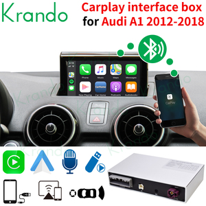 Boîte d'interface CarPlay de mise à niveau Krando <span class=keywords><strong>pour</strong></span> <span class=keywords><strong>Audi</strong></span> <span class=keywords><strong>A1</strong></span> 2012-2020 Décodeur de module d'interface automatique sans fil Apple Carplay et Android - Product Image 2