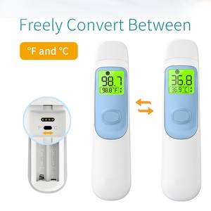 Petit thermomètre infrarouge électrique pour enfant et bébé, alimenté par piles, avec rétroéclairage LED, 4 modes, garantie de 2 ans, ABS, usage domestique, <span class=keywords><strong>AOJ</strong></span> - Product Image 5