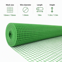 Rouleau de grillage soudé en PVC de haute qualité 5/8 pouce 15*15mm pour élevage de poulets