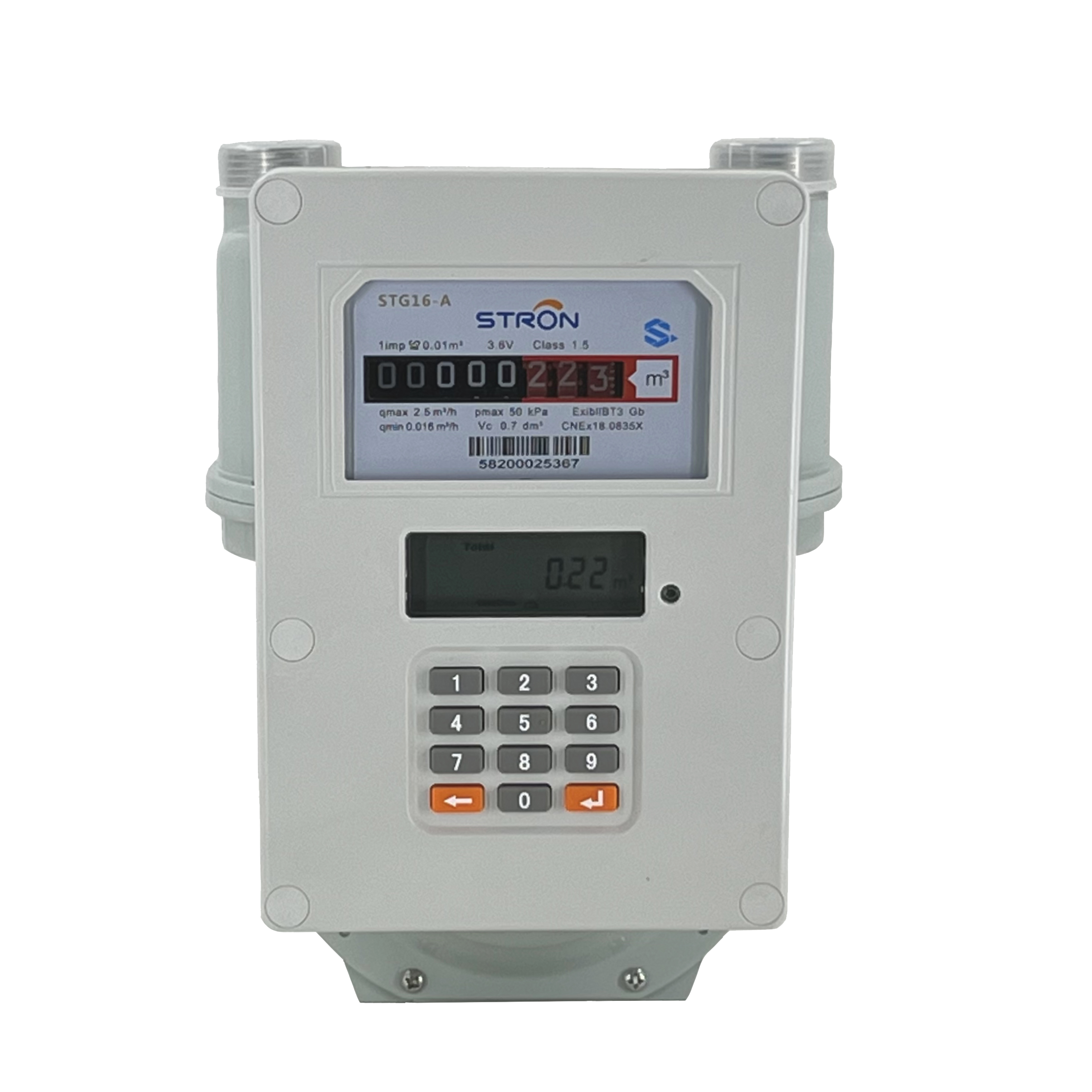 STS G1.6/G2.5 Aluminum Body Prepaid Gas Meter