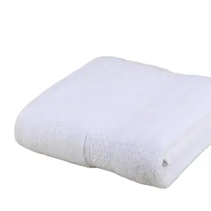 Confortable White Customer Comfortable Cotton Hotel Bath Towel