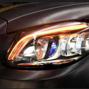 Repuestos de Auto, Faro Delantero Tricolor BQD07, Conjunto de Faro Delantero Modificado, Lámpara Antiniebla para Mercedes-Benz W205 2015-2021 - Product Image 4