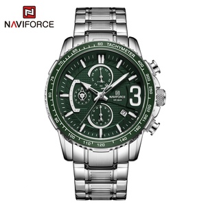 นาฬิกา NAVIFORCE 8017 ลำลอง แสดงวันที่ นาฬิกาข้อมือผู้ชาย สายเหล็ก โครโนกราฟ ควอตซ์ - Product Image 1