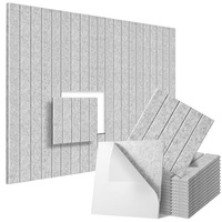 Panneaux acoustiques modernes ignifuges et imperméables en fibre de polyester 100% écologiques pour chambre, couloir, bureau, immeuble, appartement, salle de sport