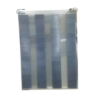 Panneau solaire monocristallin PERC semi-flexible transparent 240W 32V 1660*990mm ETFE, module d'alimentation extérieur