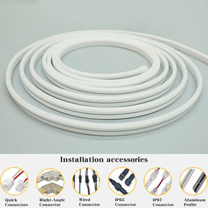 Bande lumineuse LED néon flexible en silicone courbée 24V 12V haute luminosité pour extérieur, éclairage DIY à façonner - Product Image 2