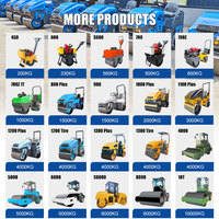 Compacteur de sol à double tambour hydraulique Kubota 3 tonnes pour compactage d'asphalte