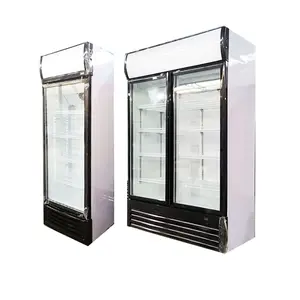 Congelatore del supermercato vetrina verticale frigorifero per alimenti/bevande fredde frigorifero commerciale per minimarket