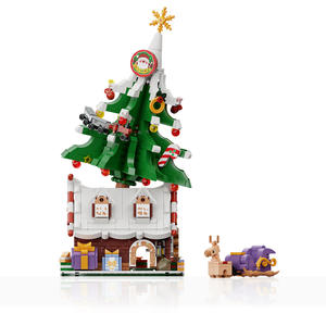 Bloques de construcción para niños, casa de árbol de Navidad, 1100 piezas, adorno de escritorio para niños de 8 a 13 años, juguete unisex, regalo - Product Image 1