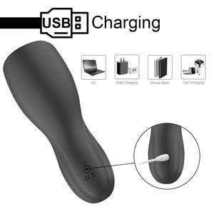 เครื่องบริหารองคชาตแบบพกพา 10 ระดับการสั่นสะเทือน แบบหมุน กระตุ้นความไวของปลายองคชาต ของเล่นช่วยตัวเองสำหรับผู้ชาย - Product Image 4