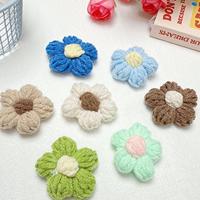 2025 Mini Crochet fleur plante tricoté fleur de prunier pour salle de bain maison cuisine rustique Table pièce maîtresse étagère décor