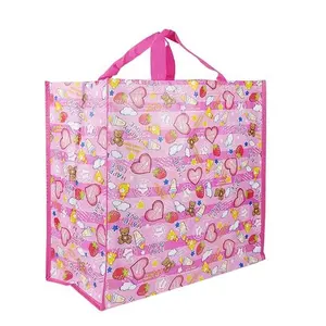 Borsa in tessuto PP riutilizzabile con logo personalizzato OEM/ODM design carino