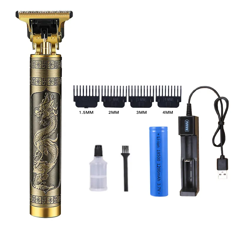 Tondeuse à cheveux professionnelle pour hommes, USB, réduction du bruit, tondeuse à cheveux en métal pour Salon et barbe, tondeuse à cheveux pour hommes