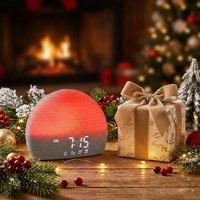 Appareil de thérapie du sommeil élégant, machine à bruit blanc pour le sommeil des bébés, alarme sonore, 30 sons continus, veilleuse LED colorée, OEM ODM