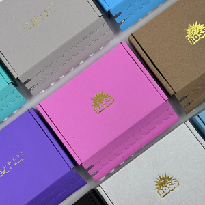 Biểu Tượng Tùy Chỉnh Màu Hồng Sang Trọng Từ Có Thể Gập Lại Bao Bì Hộp Từ Đóng Cửa Các Tông Giày Quần Áo Trang Phục Hộp Vận Chuyển - Product Image 4