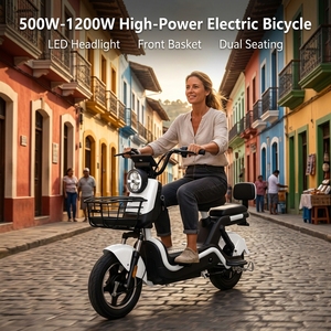 Vélo Électrique Urbain avec Panier et Grille - Mini Vélo 500W 750W pour Femmes et Livraison - Product Image 5
