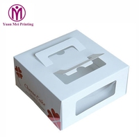 Vente en gros de pliables d'emballage en papier kraft recyclable de qualité alimentaire, personnalisables, unis, de 10 pouces, pour gâteaux de mariage et gâteaux aux fruits, avec revêtement UV