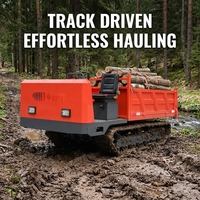 Mini-dumper autochargeur 750kg 1000kg 1600kg 3 tonnes avec accessoires rotatifs à 180°, chargement latéral, moteur Kubota, benne de 0,8m³, haute capacité de charge