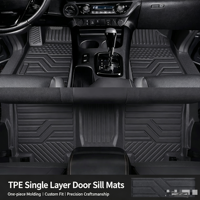 Accessoires de voiture, tapis universels en caoutchouc, tapis de sol 5D imperméables, tapis de voiture personnalisés pour Toyota Hilux Revo Vigo LHD