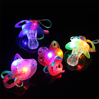 Sucette LED Lumineuse Clignotante, Jouet Sucette Farceuse, Idéale pour les Fêtes Lumineuses dans le Noir, Cadeaux pour Halloween, Noël, Anniversaire