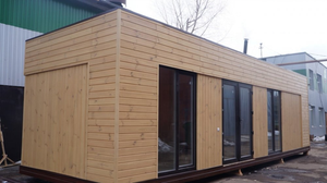 <span class=keywords><strong>Casa</strong></span> Modular de madera con techo plano, Playa prefabricada, techo plano a prueba de viento, moderna cabina de camping a prueba de golpes, hecha en China - Product Image 2