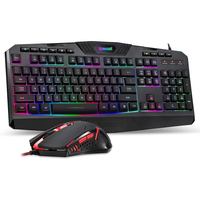 Redragon S101Gaming Clavier et souris M601 Combo Set Programmable 7 RGB Rétroéclairé 114 Touches Clavier de jeu 7200 DPI Mouse Set