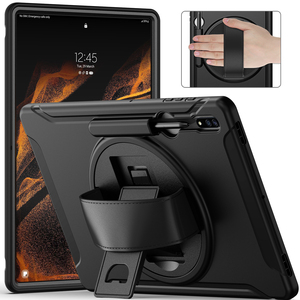 Estuche resistente a prueba de golpes con soporte para bolígrafo S, soporte giratorio para Samsung <span class=keywords><strong>Galaxy</strong></span> <span class=keywords><strong>Tab</strong></span> <span class=keywords><strong>S8</strong></span>, <span class=keywords><strong>ultra</strong></span>, de 14,6 pulgadas, de alta resistencia, de 30-30 cm - Product Image 5