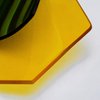 Diffuseur de lumière en acrylique PMMA irrégulier sur mesure, moulé par injection, pour vente en gros