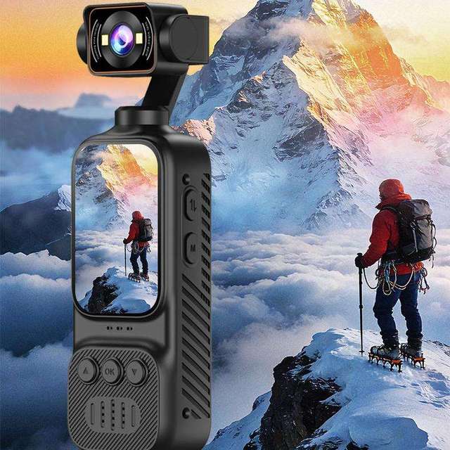 Camera Thumb Sport 1080P HD 270° Rotation Camera Video Outdoor Vlog Action Sports Recording 2K Camera 2026