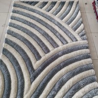 Décoration d'intérieur de luxe, tapis de sol en fourrure 3D de haute qualité, design riche, tapis