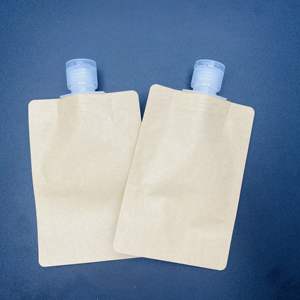 ถุงซิปล็อคขนาด 100 มล. พร้อมฝาโลหะแบบพลิกเปิดได้ เกรดสำหรับอาหาร พลาสติก PE พิมพ์ลายกราเวียร์ สำหรับนม น้ำผลไม้ ซอส แชมพู เหล้า - Product Image 3