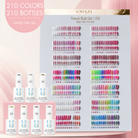 Kit de Fournitures Professionnelles pour Ongles : Gel UV Auto-Nivelant 35ml, 210 Couleurs, Faible Chaleur, pour Extension DIY et French Manucure – Vente en Gros OEM/ODM