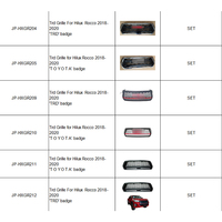 Accessoires intérieurs, tapis de sol, barre lumineuse LED, phare avant, feu arrière, garniture de seuil de porte, kit chromé, pièces de camionnette pour Toyota Hilux