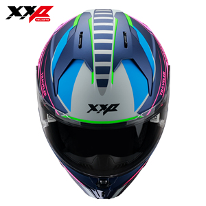 Casque de moto intégral NEUF avec grand spoiler, double visière, boucle à dégagement rapide, taille S-XXL, XXP VINDICATOR TRAVELER DOT ABS - Product Image 4