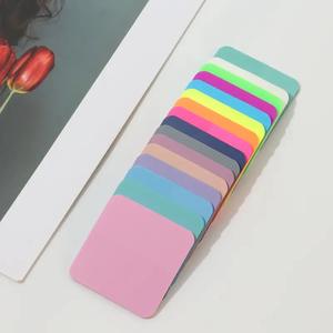 Notas Adhesivas Cuadradas Translúcidas de 45*45 mm, sin Adhesivo, de PET Transparente, Fluorescentes, Color Morandi, Estilo Europeo, para Diario - Product Image 3