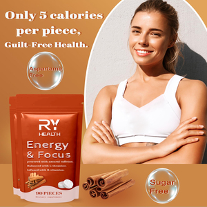 Hot Selling Cognitive Brain Supplement für Erwachsene Natürliche Koffein quelle Zuckerfrei für den täglichen Gebrauch Energie und Fokus Mints - Product Image 3