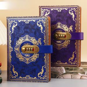 Buku Catatan Retro Kreatif A5 MAD02, Jurnal dengan Kunci dan Kata Sandi, Alat Tulis Tebal, Hadiah Promosi Bisnis - Product Image 5