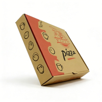 Carpeta de Cartulina con Logotipo Personalizado, Reciclable y Ecológica, con Laminado Mate y Grabado en Relieve, Ideal para Empaques de Comida para Llevar de Pizzerías